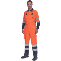 LORCA HV bibpants orange/navy