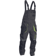 GREENDALE bibpants anthracite/lime