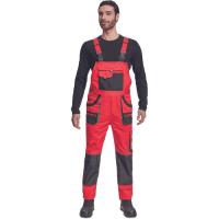 FF HANS náprs.nohavice červená/antracit