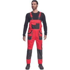 FF HANS náprs.nohavice červená/antracit