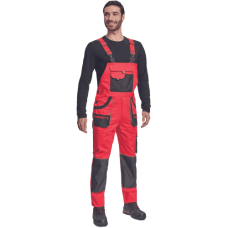 FF HANS náprs.nohavice červená/antracit