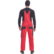 FF HANS náprs.nohavice červená/antracit