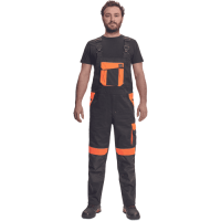 MAX VIVO náprs.nohavice čierne/oranž.