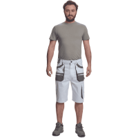 FF CARL BE-01-009 šortky biela/sivá