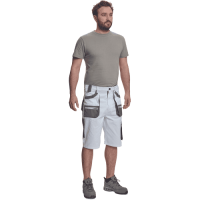 FF CARL BE-01-009 šortky biela/sivá