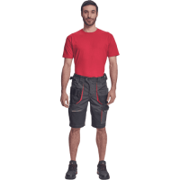 REUSEL šortky antracit/červená