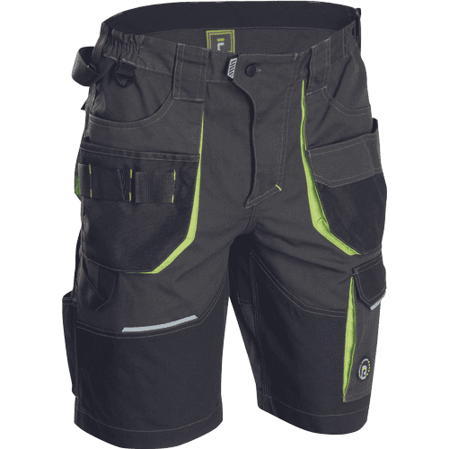 GREENDALE shorts anthracite/lime