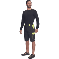 MAX VIVO šortky čierne/žlté