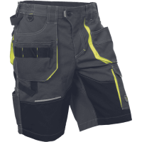 SHELDON shorts anthracite/yellow
