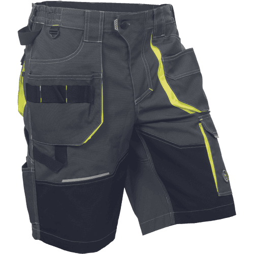SHELDON shorts anthracite/yellow