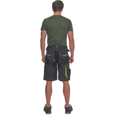 SHELDON shorts anthracite/yellow