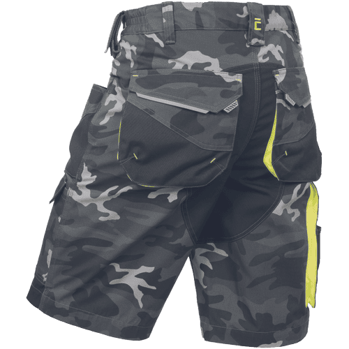 SHELDON CAMOU shorts grey camouflage