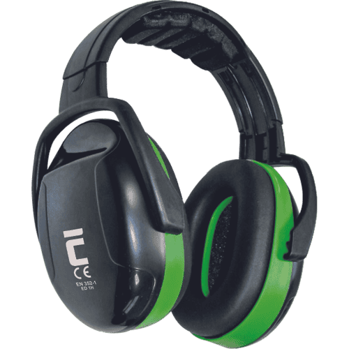 ED 1H mušľové chrániče sluchu zelené