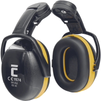 ED 2C mušľové chrániče sluchu žlté
