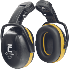 ED 2C mušľové chrániče sluchu žlté