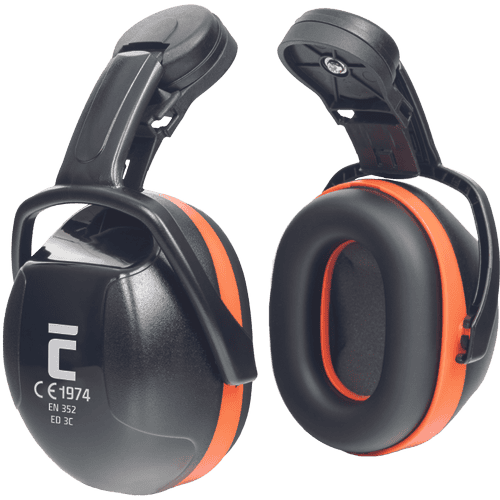 ED 3C earmuffs-helmetEAR DEFENDER orange