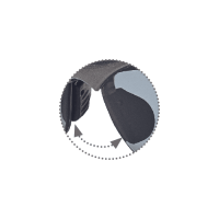 CONTOUR spect. PC  visor, AS AF smoke