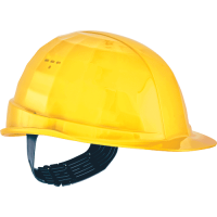 LAS Helmet PE, textile 4p S 14 yellow