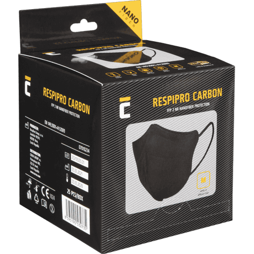RespiPro Carbon FFP2 3pc respirator