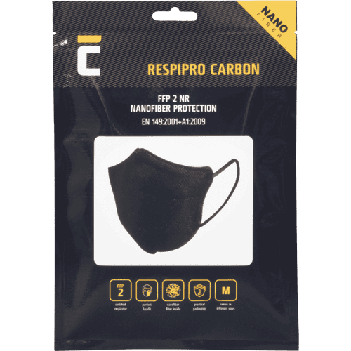 RespiPro Carbon FFP2 3pc respirator