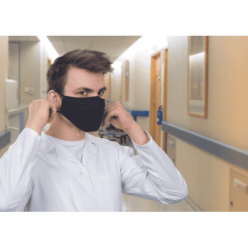 POTTS cotton face mask PM2.5 black