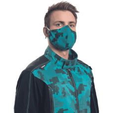 NEURUM CAMOU face mask petrol blue
