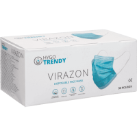 HYGOTRENDY VIRAZON 50pc mask 3-ply blue