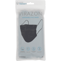 HYGOTRENDY VIRAZON 10pc mask 3-ply black