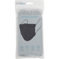 HYGOTRENDY VIRAZON 10pc mask 3-ply black