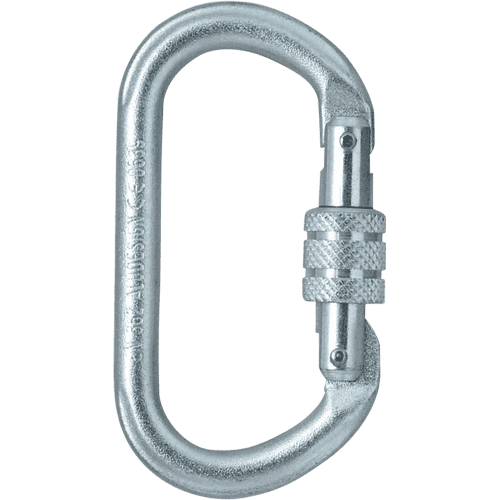 Skylotec carabiner oval steel screw lock