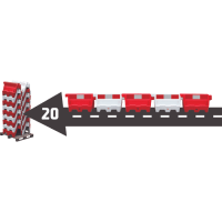 JSP AlphaBlock 1m červená