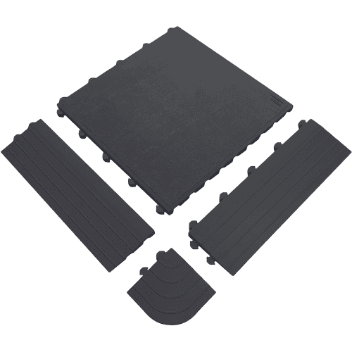 Fatigue-Lock Tile Solid black 0,5mx0,5m