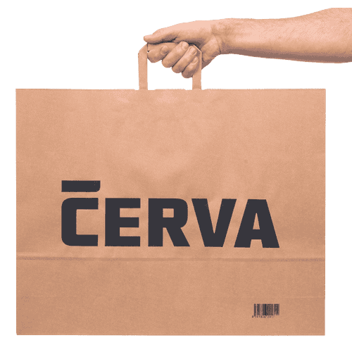 CERVA paper bag natuaral 54x14x44 cm