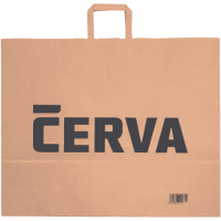 CERVA papierová taška prírodná 54x14x44