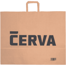 CERVA papierová taška prírodná 54x14x44