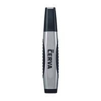 Silver-black screwdriver with level