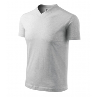 T-shirt unisex V-neck 102 ash melange