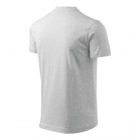 T-shirt unisex V-neck 102 ash melange