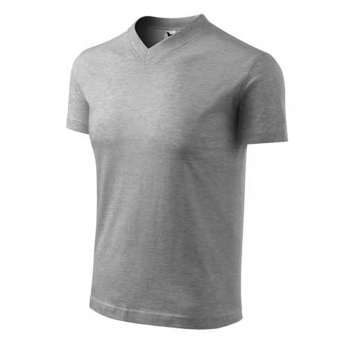 T-shirt unisex V-neck 102 dark gray melange