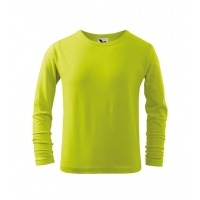 T-shirt Kids Fit-T LS 121 lime punch 146 cm/10 years