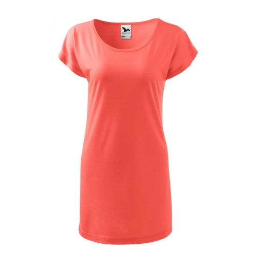 Tričko/šaty dámske 123 korálové