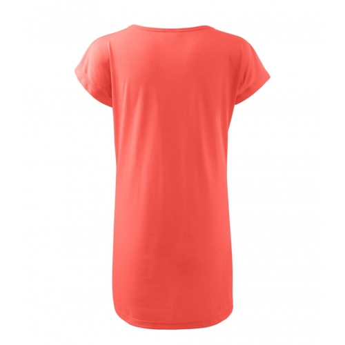Tričko/šaty dámske 123 korálové