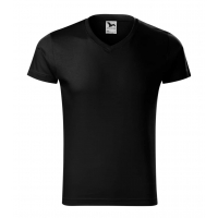 T-shirt men’s Slim Fit V-neck 146 black