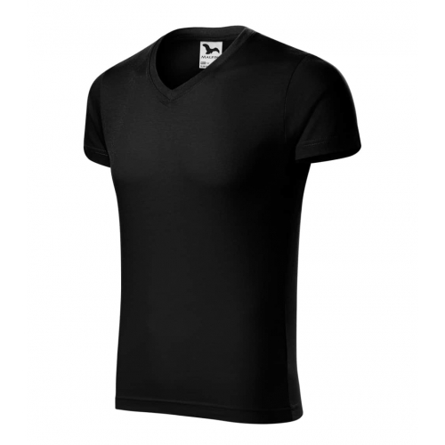 T-shirt men’s Slim Fit V-neck 146 black