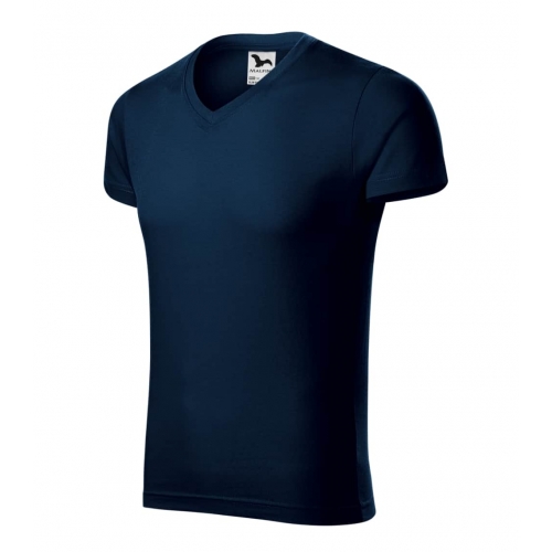 T-shirt men’s Slim Fit V-neck 146 navy blue
