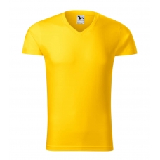 T-shirt men’s Slim Fit V-neck 146 yellow