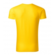 T-shirt men’s Slim Fit V-neck 146 yellow