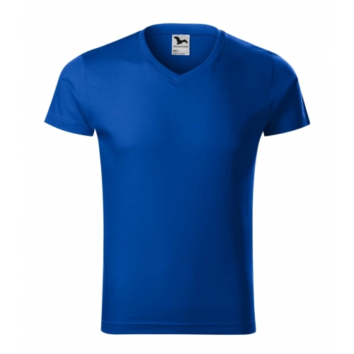T-shirt men’s Slim Fit V-neck 146 royal blue