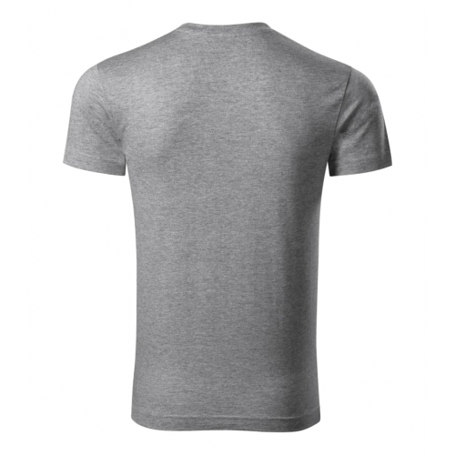 T-shirt men’s Slim Fit V-neck 146 dark gray melange