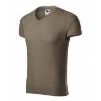 T-shirt men’s Slim Fit V-neck 146 army